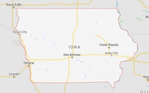 Map of Iowa for Iowa Limo Service