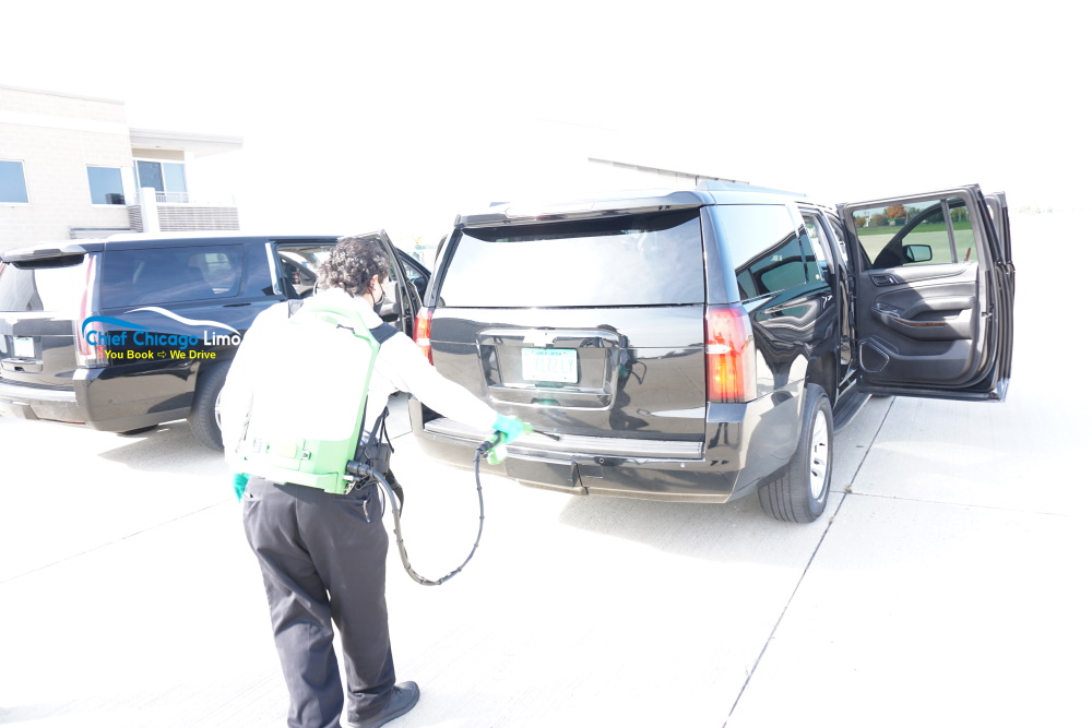 COVID19 suv limo disinfection chicago