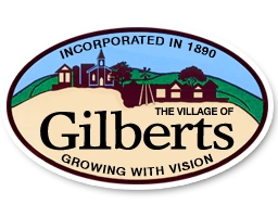 Gilberts limo service the village of Gilberts logo